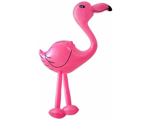 64CM PINK INFLATABLE FLAMINGO
