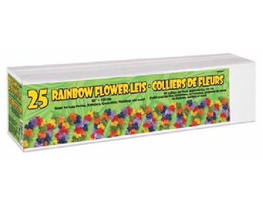 40IN RAINBOW FLOWER LEIS  25S