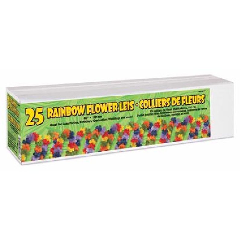 40IN RAINBOW FLOWER LEIS  25S