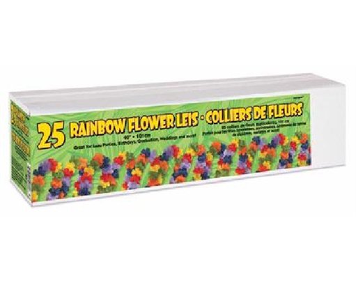 40IN RAINBOW FLOWER LEIS  25S