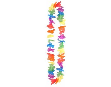 100CM PETAL HULA LEI MULTICOLOUR