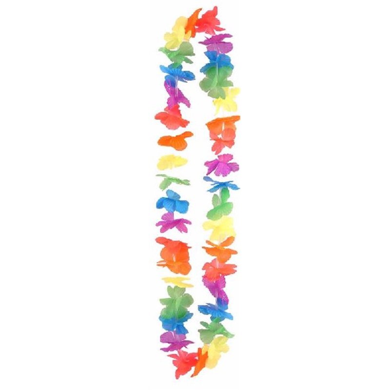 100CM PETAL HULA LEI MULTICOLOUR