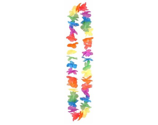 100CM PETAL HULA LEI MULTICOLOUR