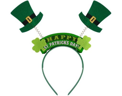 ST PATS DAY WIGGLY HEADBAND