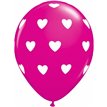 (25) 11IN PINK BIG HEARTS BALLOONS