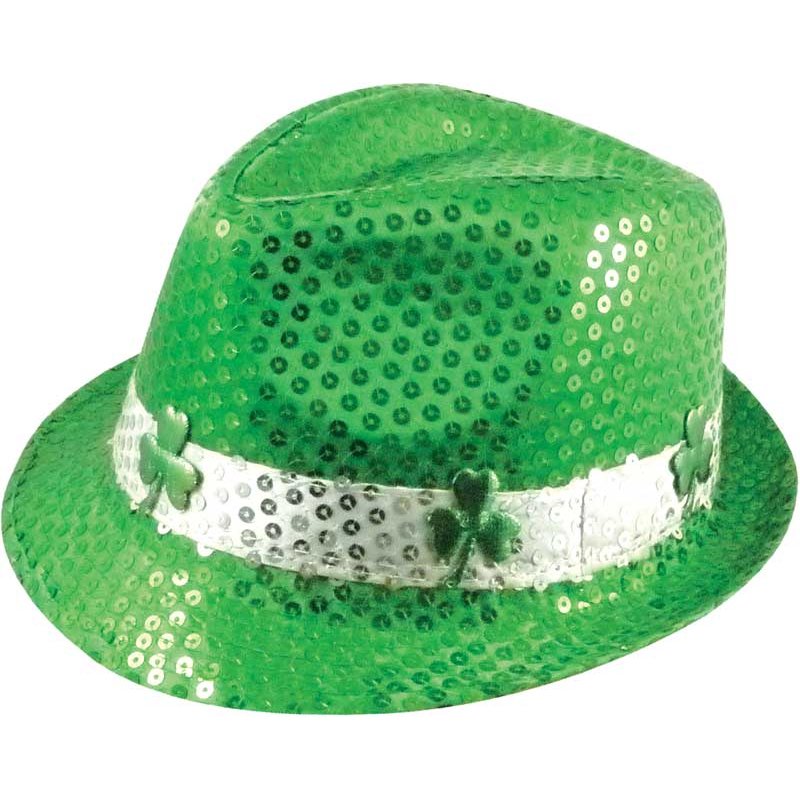 IRISH SEQUIN GANGSTER HAT