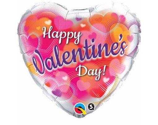 VALENTINES HEARTS AGLOW 18IN FOIL