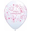 (25) WHITE 1ST COMMUNION GIRL 11IN BALLOONS