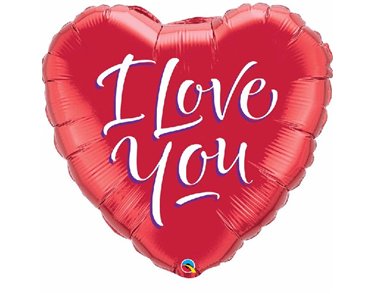 LOVE YOU SCRIPT 18IN FOIL BALLOON