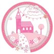 (8) 23CM PINK COMMUNION CHURCH PLATES