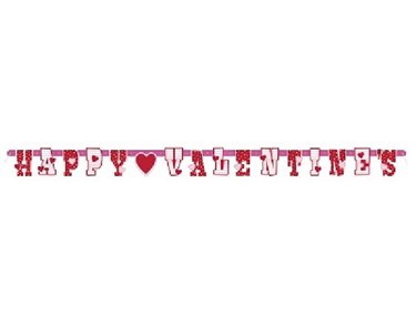 HAPPY VALENTINES JOINTED BANNER