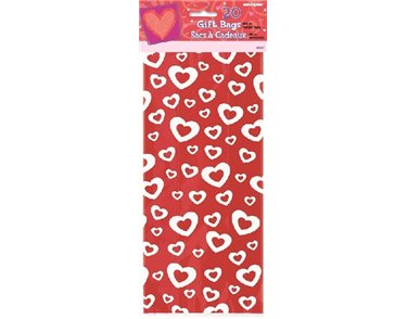 (20) HEARTS AFIRE CELLO BAGS
