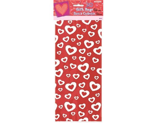 (20) HEARTS AFIRE CELLO BAGS