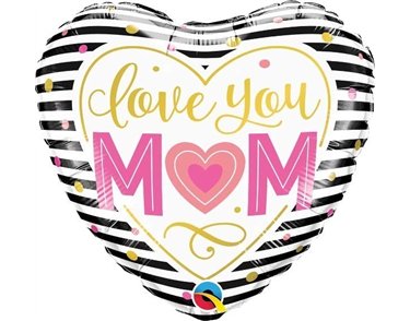 LOVE YOU MUM 18IN FOIL BALLOON