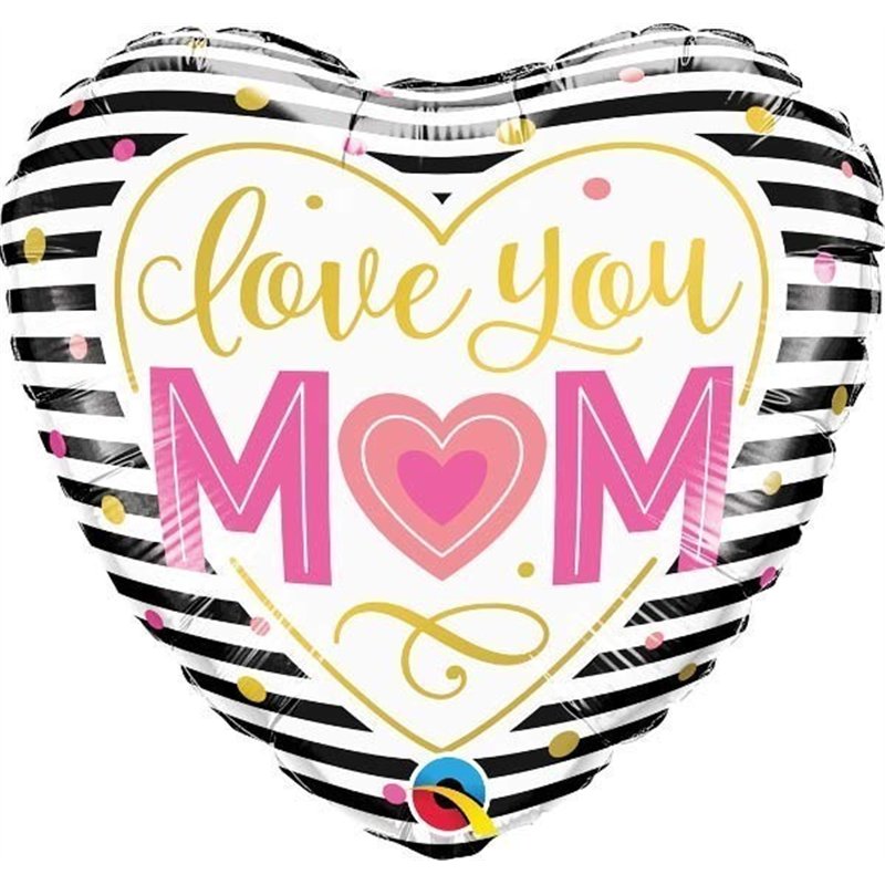 LOVE YOU MUM 18IN FOIL BALLOON