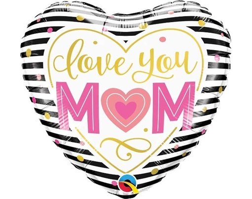 LOVE YOU MUM 18IN FOIL BALLOON