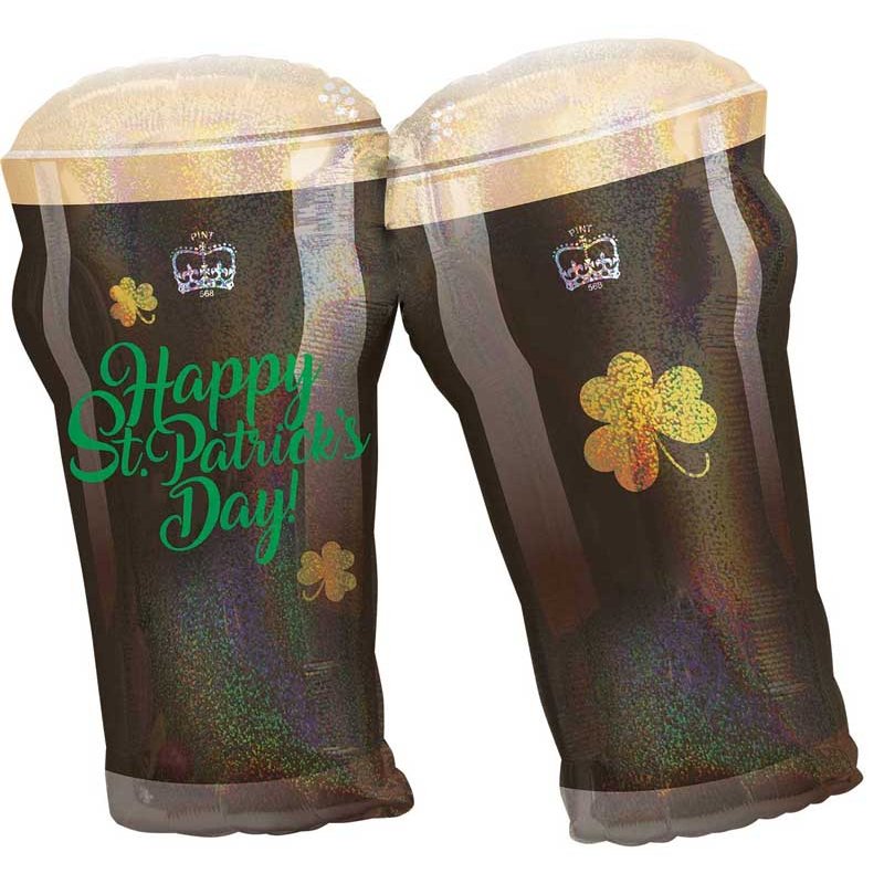 ST PATTYS BEAR GLASSES S/SHAPE