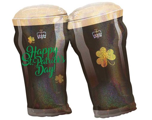 ST PATTYS BEAR GLASSES S/SHAPE