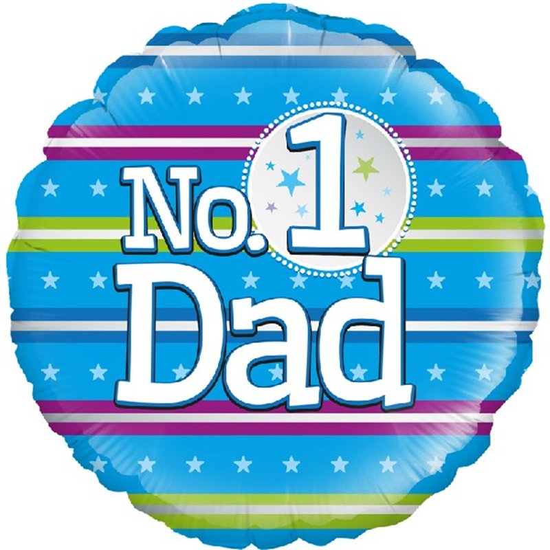 18IN NUMBER 1 DAD FOIL BALLLOON