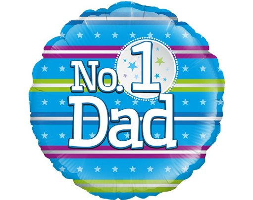 18IN NUMBER 1 DAD FOIL BALLLOON