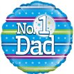 18IN NUMBER 1 DAD FOIL BALLLOON