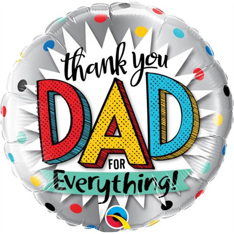 18IN THANK YOU DAD FOIL BALLOON