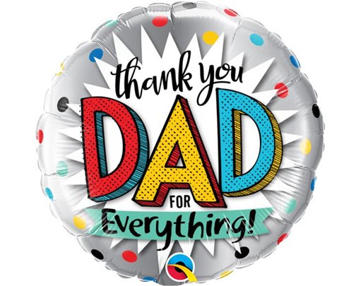 18IN THANK YOU DAD FOIL BALLOON