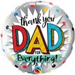 18IN THANK YOU DAD FOIL BALLOON
