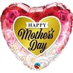 18IN MOTHERS DAY ROSES GOLD HEART FOIL