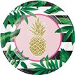 (8) 10IN GOLDEN PINEAPPLE BANQUET PLATES