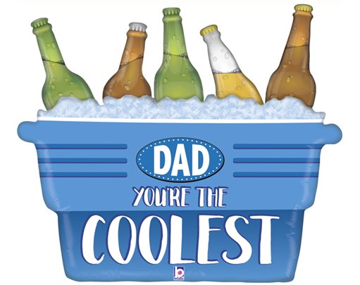 33in COOLEST DAD COOLER FOIL BALLOON