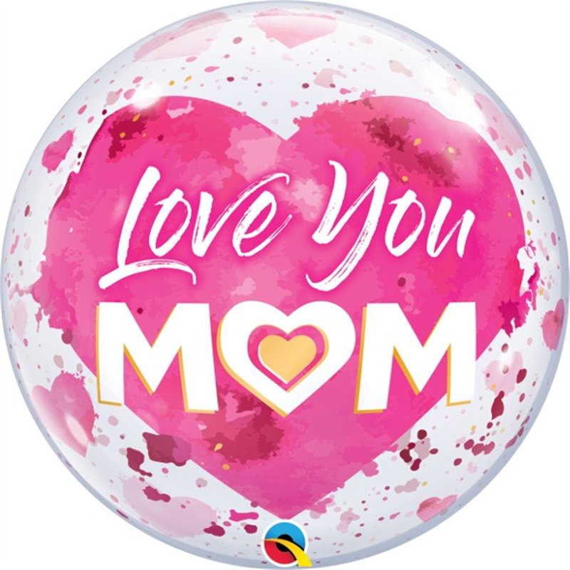 22IN LOVE YOU M(HEART)M PINK BUBBLE