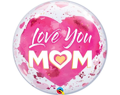 22IN LOVE YOU M(HEART)M PINK BUBBLE