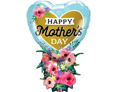 38IN MOTHERS DAY HEART BOUQUET FOIL