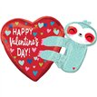 30in HAPPY VALENTINES SLOTH SUPER SHAPE