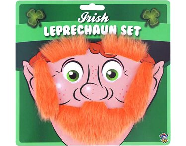 EYEBROW AND BEARD LEPRECHAUN SET