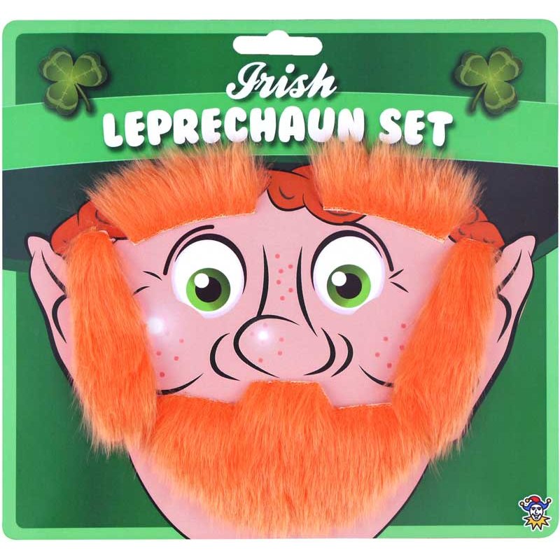 EYEBROW AND BEARD LEPRECHAUN SET