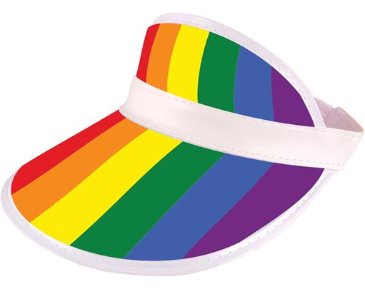 ADULT PRIDE VISOR HAT