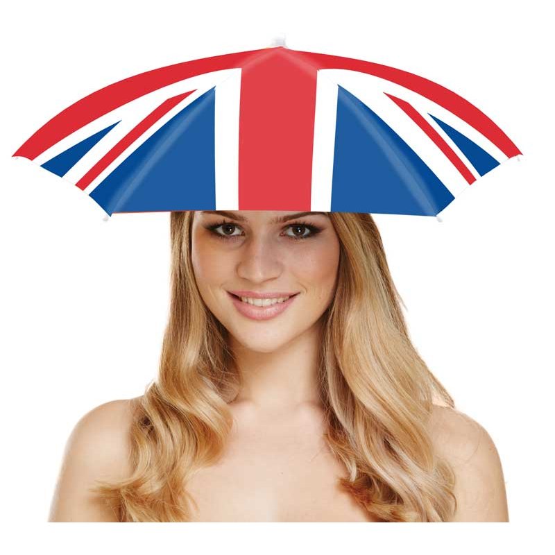 ADULT UNION JACK UMBRELLA HAT