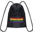 PRIDE DRAWSTRING BAG BLACK