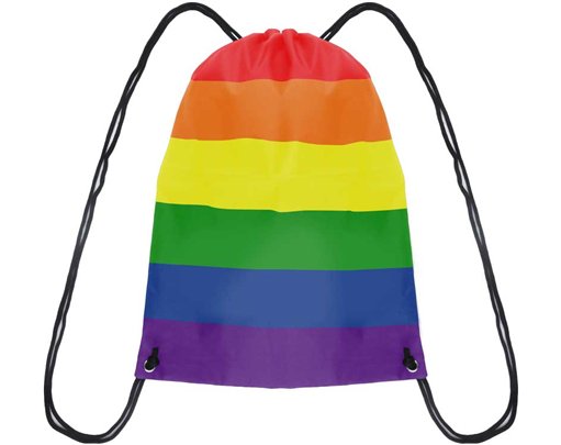 PRIDE DRAWSTRING BAG RAINBOW