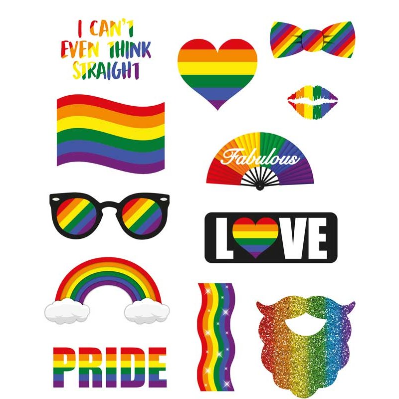 ASST PRIDE PHOTO PROPS