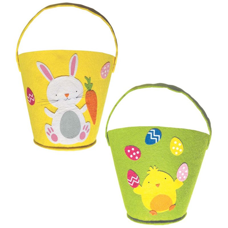 LARGE FELT EASTER BUCKET