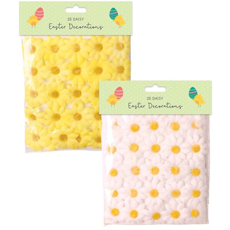 25PC EASTER DAISY DECORATIONS