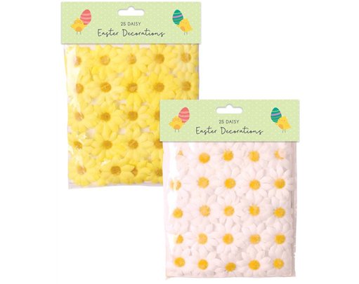 25PC EASTER DAISY DECORATIONS