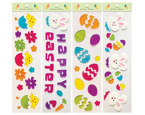EASTER LONG GEL WINDOW STICKER