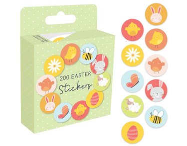 EASTER STICKER ON A ROLL SET