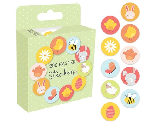 EASTER STICKER ON A ROLL SET