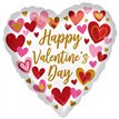 JUMBO PLAYFUL VALENTINES DAY HEARTS FOIL BALLOON