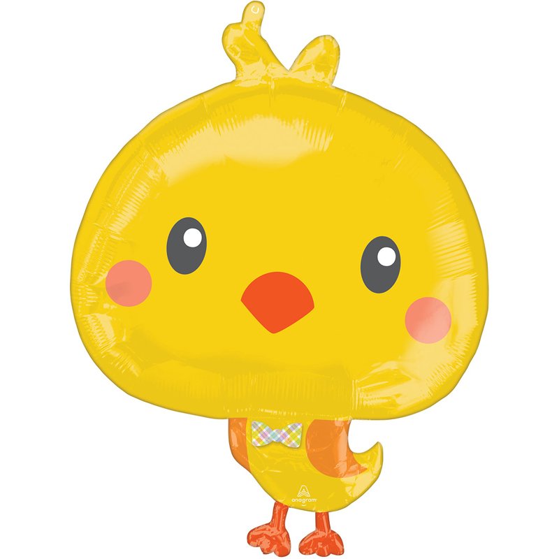 28IN EASTER CHICKY SHAPED FOIL